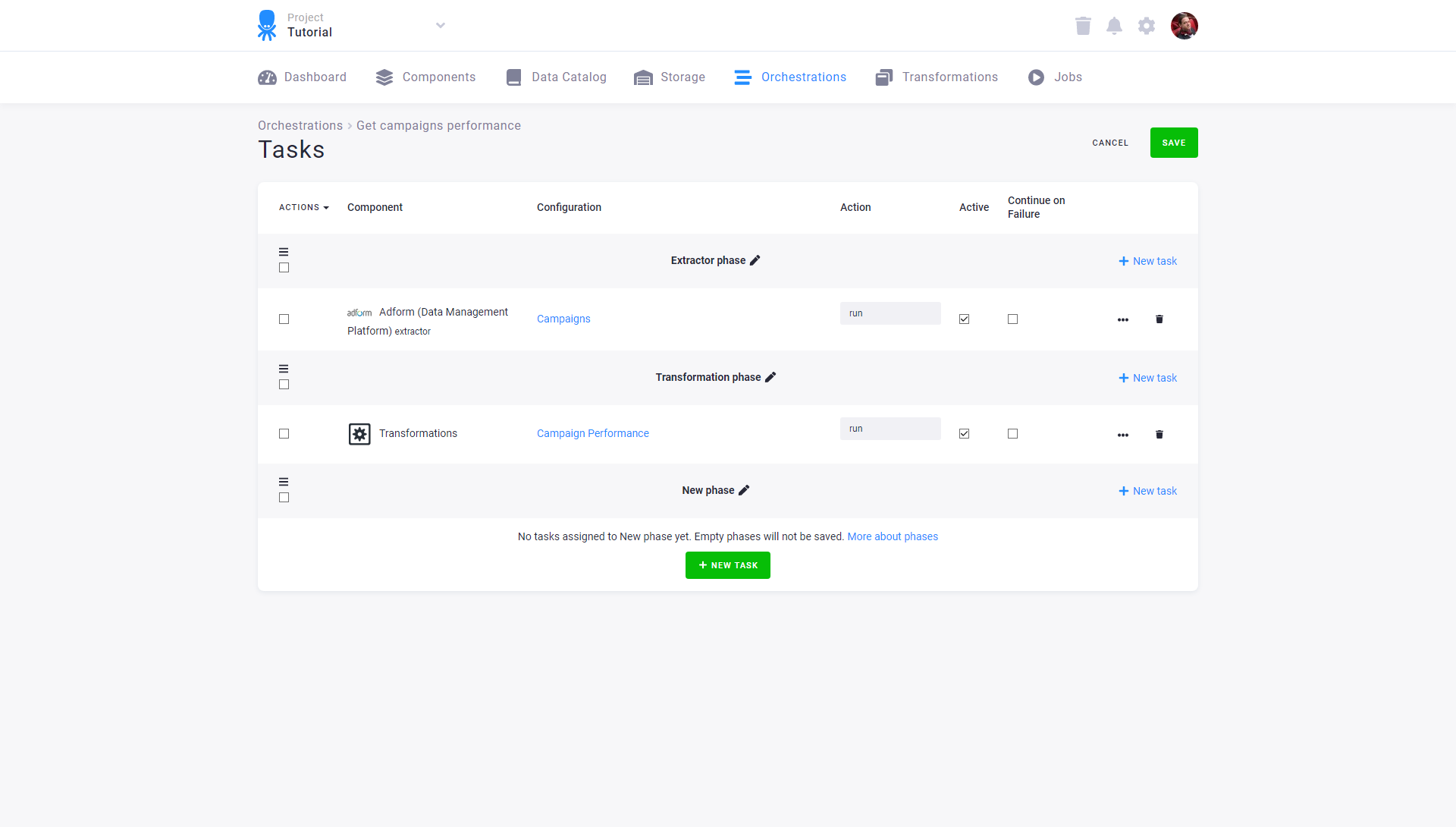 Screenshot - Orchestration Get Campaign Performance