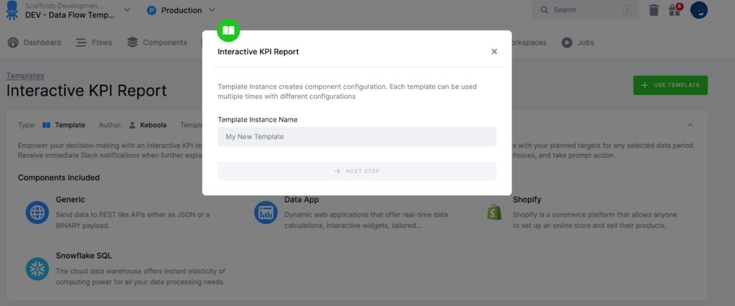 Name Interactive KPI Report
