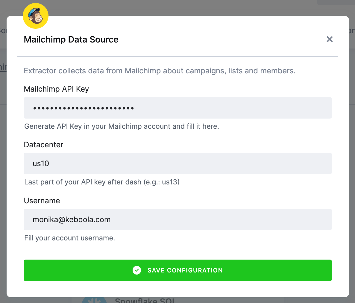 Mailchimp Data Source
