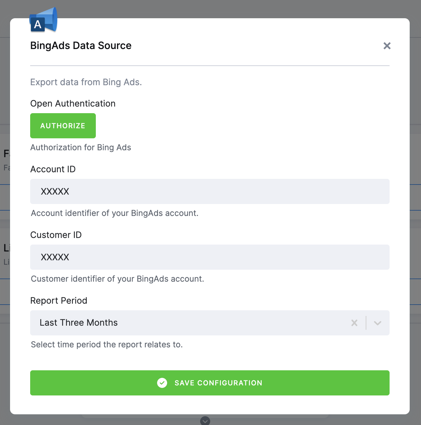 Bing Ads Data Source