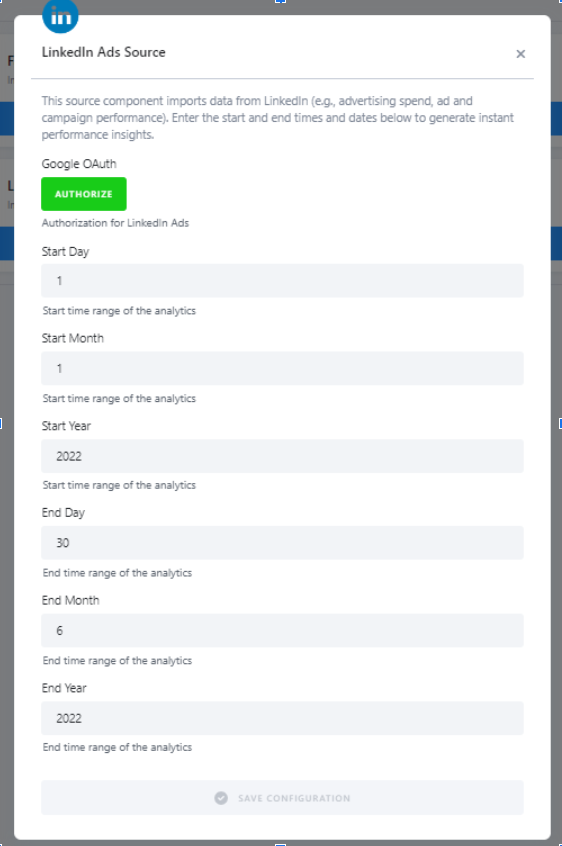 LinkedIn Ads Data Source