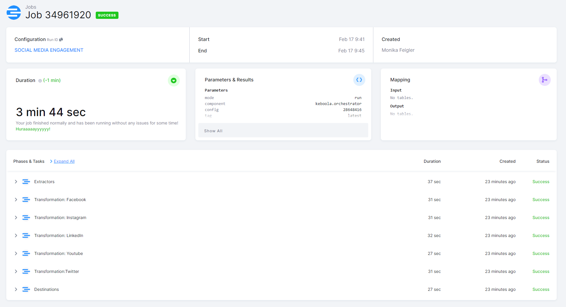 Social Media Engagement - Flows