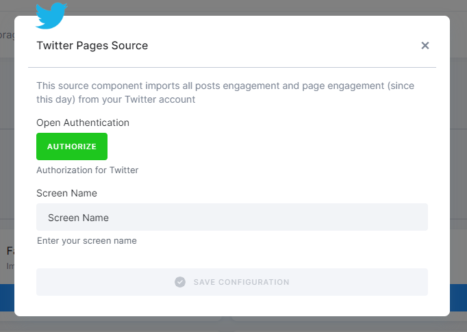 Twitter Page Data Source
