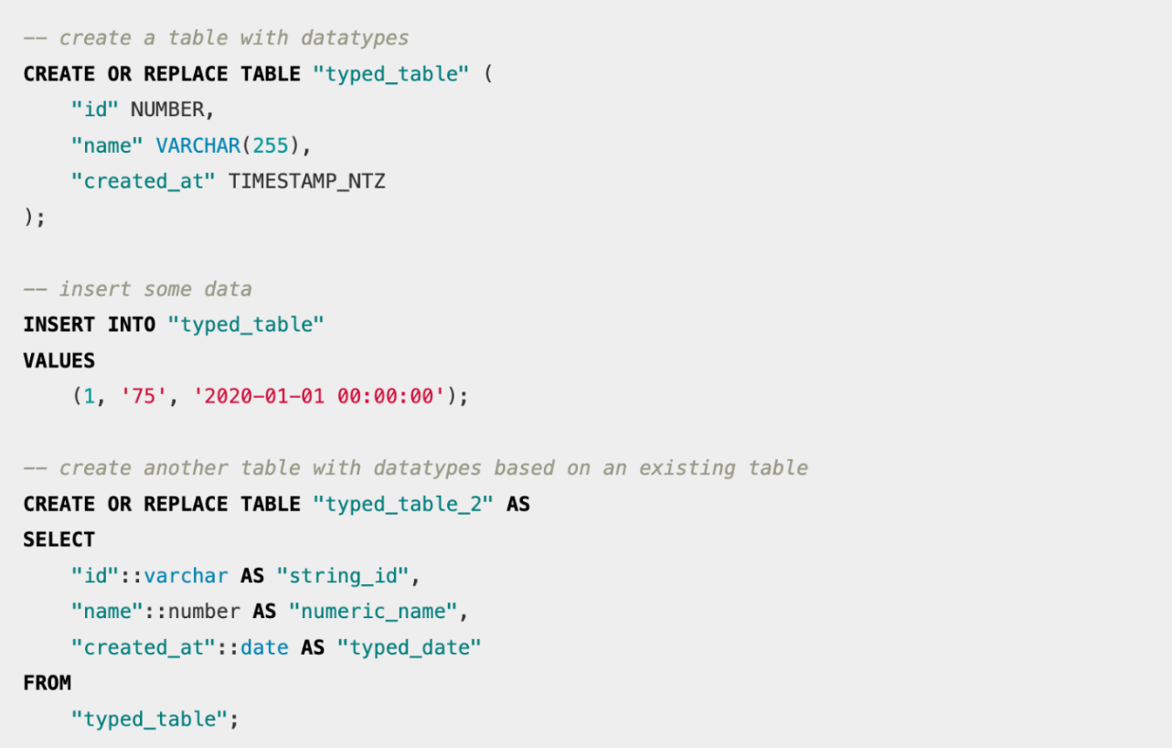 Screenshot - Create a Table