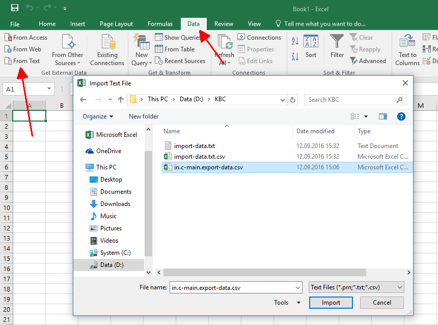 excel text import wizard not opening