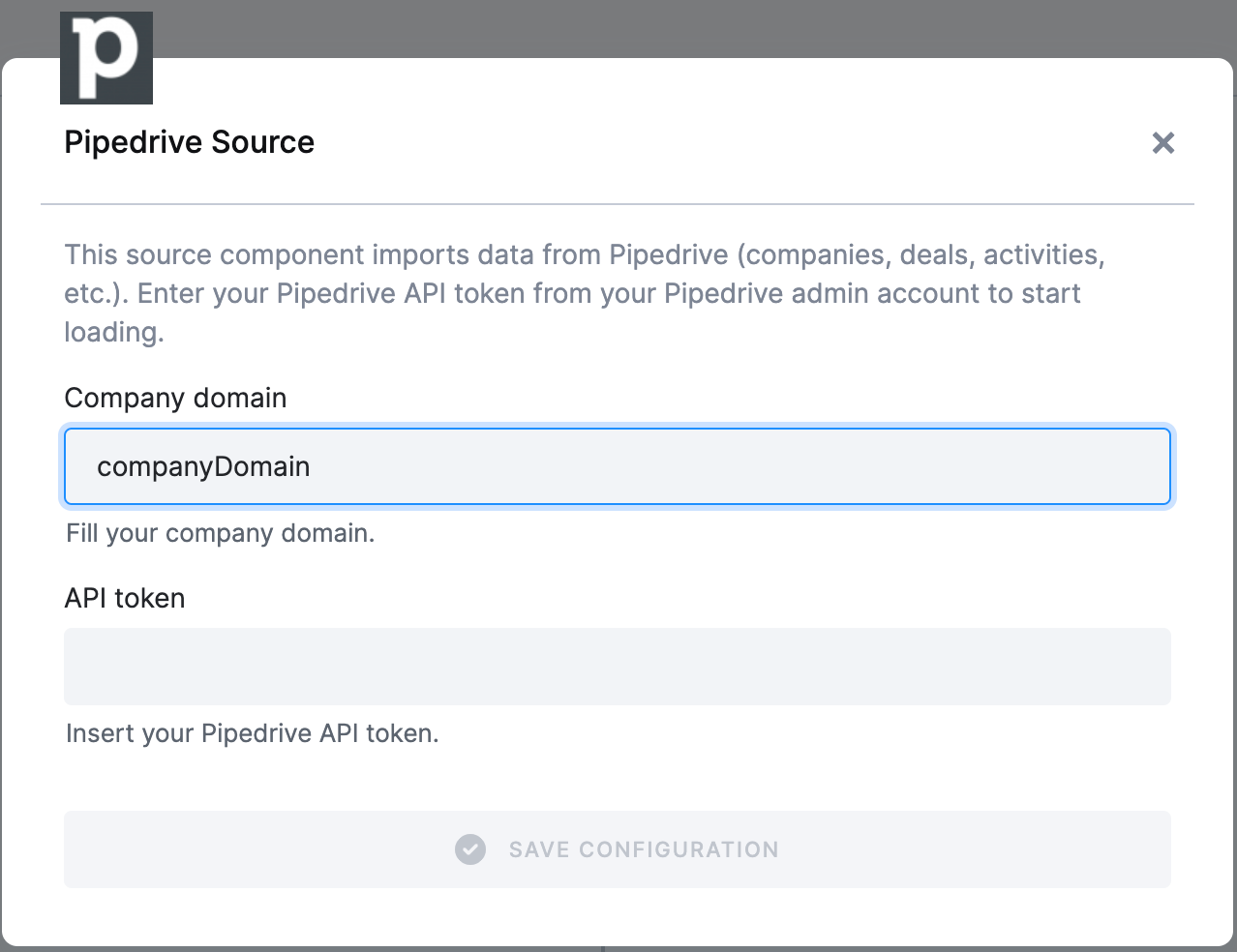 Pipedrive Data Source