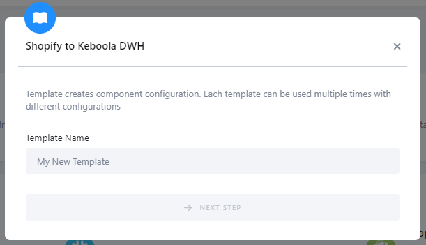 Shopify to Keboola DWH - Template Name