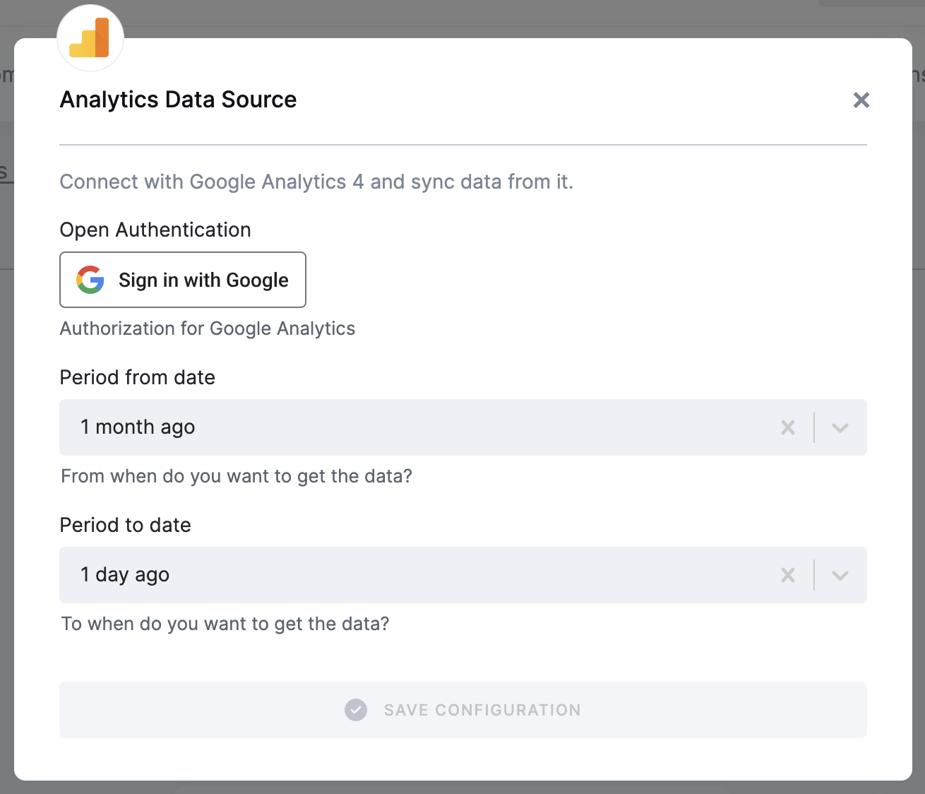 Google Analytics 4 Data Source