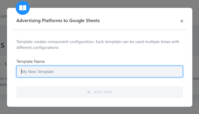 Ad Platforms to Google Sheets - Template Name