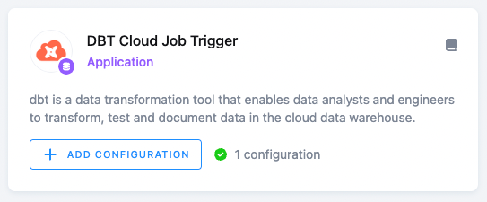 dbt Cloud Trigger app