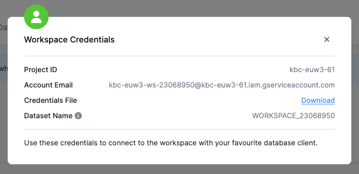 Workspace - BigQuery